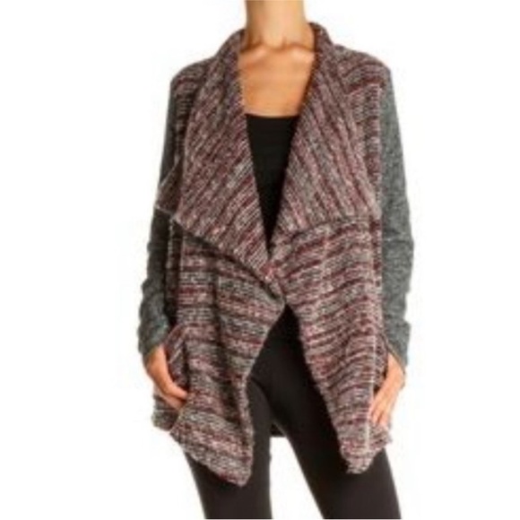 Lucky Brand - Lotus Collection Open Front Marled Knit
Waterfall Cardigan Small - Picture 1 of 7